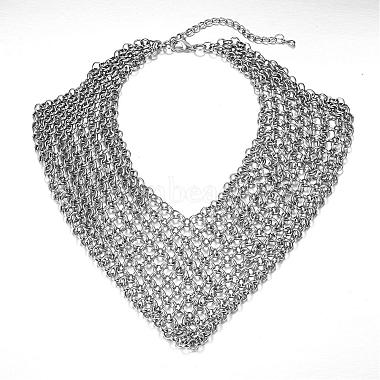 Alloy Chain Choker Necklaces(NJEW-P145)-2