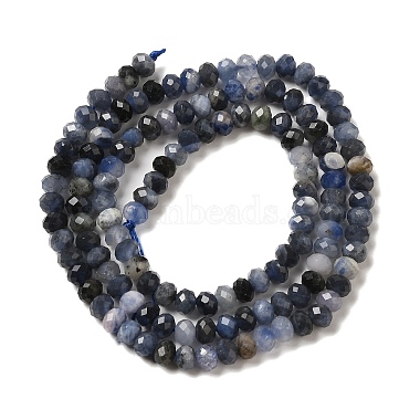 naturelles bleu perles aventurine brins(G-G139-B06-01-A)-2