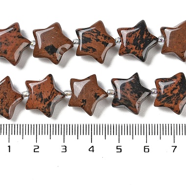 Natural Mahogany Obsidian Beads Strands(G-NH0005-024)-5