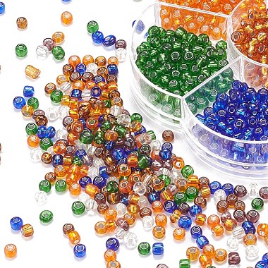 Perles de rocaille rondes en verre 7 couleurs(SEED-YW0001-24C-02)-6