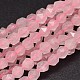 Faceted Natural Rose Quartz Beads Strands(G-K066-10-8mm)-2