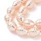 Electroplate Shell Pearl Beads Strands(BSHE-O019-02F)-2