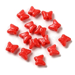 Opaque Acrylic Beads, Butterfly, Red, 8mm, about 15pcs/500g(MACR-WH0027-03B)