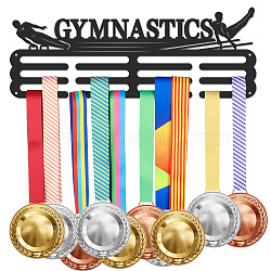 Iron Medal Hanger Holder Display Wall Rack, with Screws, Gymnastics, Sports, 150x400mm(ODIS-WH0021-784)