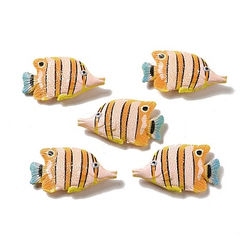 Marine Life Resin Ornaments, for Home Office Desktop Decoration, Fish, 21x36.5x6.5mm