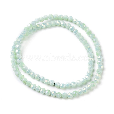 Faceted Round Full Rainbow Plated Electroplate Glass Beads Strands(X-EGLA-J130-FR17)-3