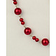 Handmade Round Glass Pearl Beads Chains for Necklaces Bracelets Making(AJEW-JB00055-06)-1