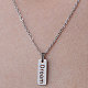 201 Stainless Steel Word Dream Pendant Necklace(NJEW-OY001-51)-1