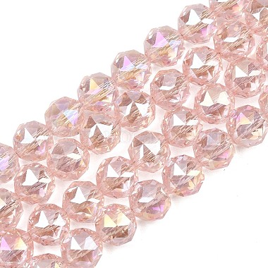 Transparent Electroplate Glass Beads Strands(EGLA-N002-34C-B06)-1