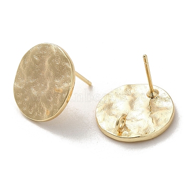 Brass Stud Earring Findings(KK-H455-63G)-2