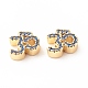 Rack Plating Brass Cubic Zirconia Beads(KK-B051-04G-05)-1