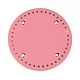 PU Leather Flat Round Bag Bottom(FIND-WH0056-07L)-1