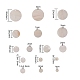 Flat Round Natural Sea Shell Pendants(SSHEL-CJ0001-05)-2