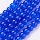 Spray Painted Crackle Glass Beads Strands(CCG-Q001-6mm-14)-1