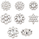 42Pcs 7 Styles 1-Hole Alloy Rhinestone Shank Button(ALRI-GA0001-10)-1