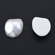 ABS Plastic Imitation Pearl Cabochons, Nuggets, Creamy White, 19x17.5x7mm(KY-N015-29)