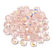 Electroplate Glass Beads, Faceted, Half Round, Lavender Blush, 5.5x3mm, Hole: 1.4mm, 100pcs/bag(EGLA-Z004-02A)