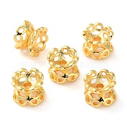 Rack Plating Brass Beads, Long-Lasting Plated, Real 18K Gold Plated, 6.5x5mm, Hole: 1.4mm(KK-D097-10G-02)