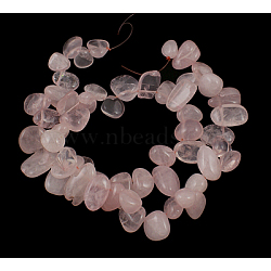 Natural Rose Quartz Beads Strands, 10x8mm, Hole: 1mm(X-G505-034)