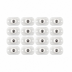 Plastic & 304 Stainless Steel Universal Wheels 360° Rotation Pulley Ball, with Adhesive, for Furniture Accessories, White, 29x44.5x13mm(HJEW-TAC0013-01A)