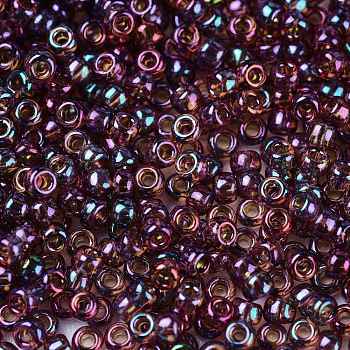 TOHO Round Seed Beads, Japanese Seed Beads, (425) Gold Luster Marionberry, 11/0, 2.2mm, Hole: 0.8mm, about 5555pcs/50g