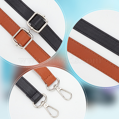 WADORN 2Pcs 2 Colors PU Imitation Leather Adjustable Bag Straps(DIY-WR0003-13A)-3