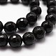 Brins de perles d'onyx noir naturel(X-G-D840-22-10mm)-3