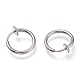 304 Stainless Steel Retractable Clip-on Hoop Earrings(X-STAS-O135-01E)-2