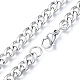 Men's 201 Stainless Steel Cuban Link Chain Necklace(NJEW-N050-A06-7-60P)-2