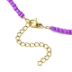Natural & Synthetic Mixed Gemstone & Glass Seed Beaded Necklace with 304 Stainless Steel Clasp for Women(NJEW-JN04420)-5