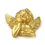 Opaque Resin Cabochons, Angel, Gold, 27.5x32.5x11mm(CRES-F029-01)
