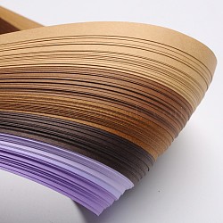 6 Colors Quilling Paper Strips, Purple, 530x10mm, about 120strips/bag, 20strips/color(DIY-J001-10mm-A06)