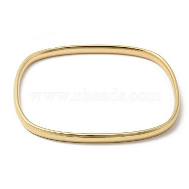 Rectangle Ion Plating(IP) 304 Stainless Steel Bangles(BJEW-K238-13G)-2