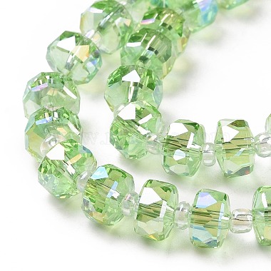 Electroplate Transparent Glass Beads Strands(EGLA-H101-03G)-3