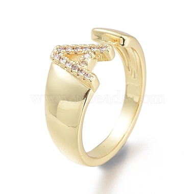 Brass Micro Pave Clear Cubic Zirconia Cuff Rings(X-RJEW-F103-13A-G)-3