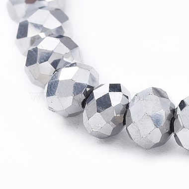 Bracelets extensibles avec perles en verre électrolytique(BJEW-JB04649-01)-2
