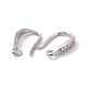 Brass Micro Pave Clear Cubic Zirconia Ear Hooks(ZIRC-P100-05P)-2