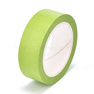 DIY Solid Color Scrapbook Decorative Paper Tapes, Self Adhesive Tapes, Yellow Green, 15mm, about 10m/roll(DIY-M008-A04)