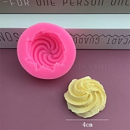 Cookies DIY Food Grade Silicone Fondant Molds, for Chocolate Candy Making, Round, 53x18mm, Inner Diameter: 40mm(PW-WG85103-01)