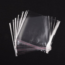 OPP Cellophane Bags, Rectangle, Clear, 14x14cm, Unilateral Thickness: 0.035mm, Inner Measure: 11x14cm(X-OPC-S015-12)