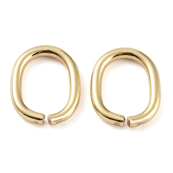 201 Stainless Steel Open Jump Rings, Oval, Golden, 13.5x11x1.5mm, Hole: 10x7mm.