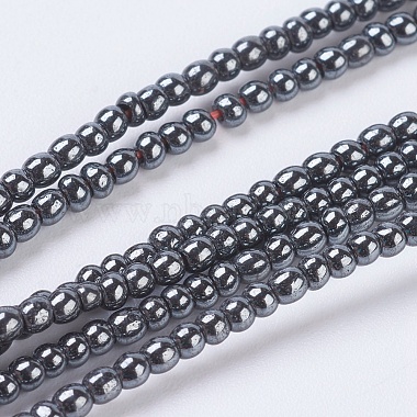 2mm Black Round Non-magnetic Hematite Beads
