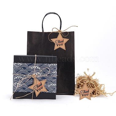 Тематические бумажные подарочные бирки со звездами на День благодарения(PAAG-PW0001-156)-3