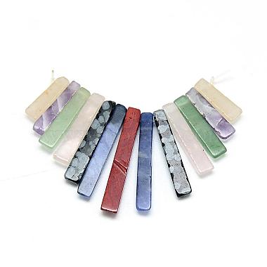 Natural & Synthetic Mixed Stone Bead Strands(G-Q481-49)-3