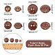 200Pcs 4 Style 2-Hole Flat Round Coconut Buttons(BUTT-AR0001-03)-2