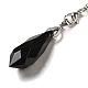 Natural Obsidian Dowsing Pendulum Big Pendants(G-H286-03P-06)-3