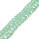 Cuisson des brins de perles de verre transparentes peintes(DGLA-A034-J8mm-B10)-1