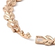 Brass Link Chain Bracelets for Women Men(BJEW-P324-01F-KCG)-3