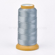 Polyester Thread, for Custom Woven Jewelry Making, Light Steel Blue, 0.2mm, about 1000m/roll(NWIR-K023-0.2mm-18)
