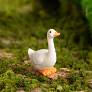 Resin Animal Figurines Display Decorations, Micro Landscape Happy Farm Decoration., Duck, 15~32x10~39mm(WG39479-06)